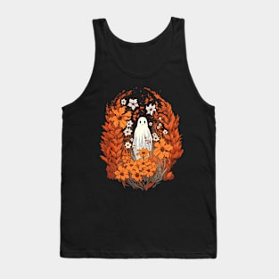 Ghost In Wildflower Field in Autumn Tank Top